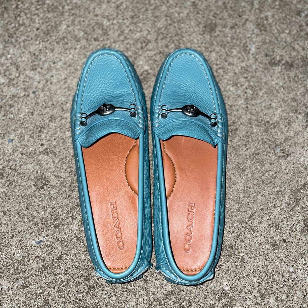 Tiffany Blue Coach Cosby Driver Shoes